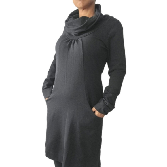 SANDWICH Thick and Soft  Cowl Neck Sweater Tunic Dress with Pockets - Picture 11 of 13